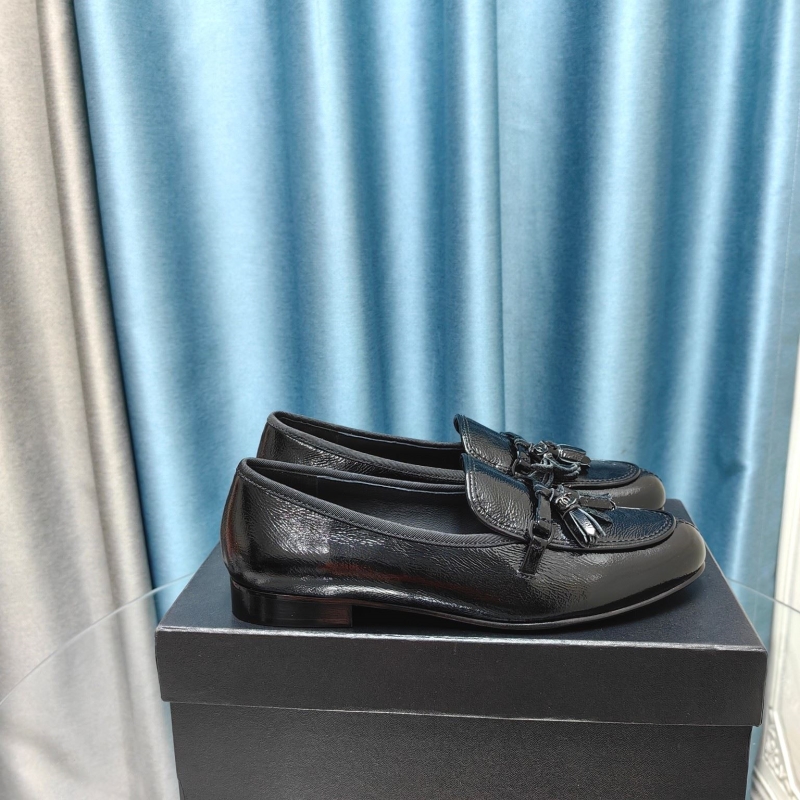 Ch*el leather shoes